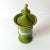 1960s Italian Florentine Moss Green and Gold Petite Lidded Round Jar Urn, 1960s For Sale - Image 5 of 11