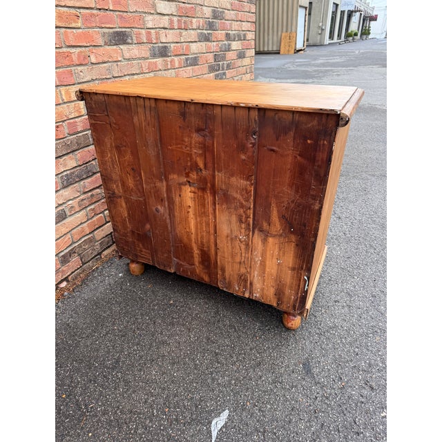 Antique English Pine Chest For Sale - Image 14 of 15