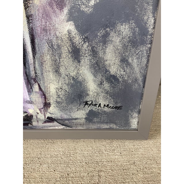 Taylor a Moore Original Figurative Oil on Canvas Newly Framed 25” X 37” For Sale - Image 4 of 5