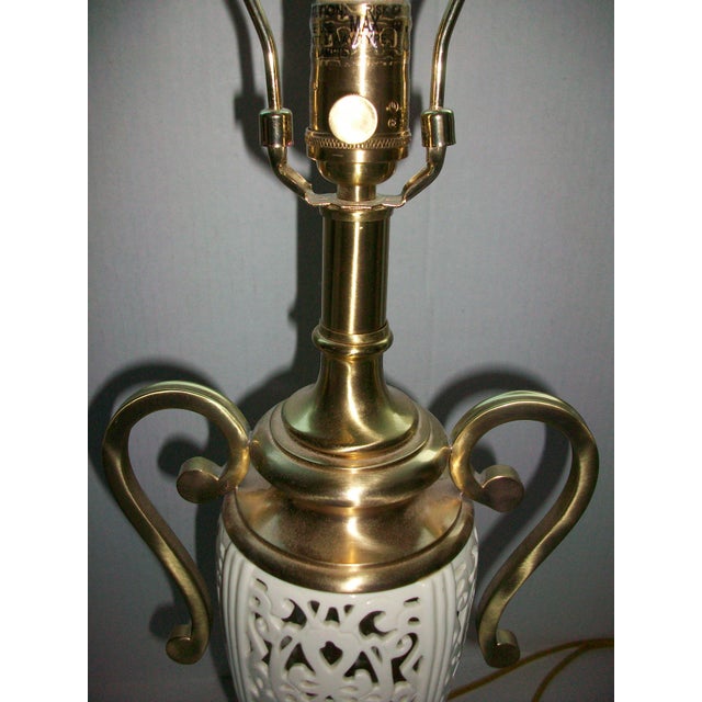 Lenox by Quoizel Reticulated Pierced Porcelain Brushed ...