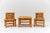1950s Mid-Century Modern Japanese Bamboo Nesting Tables, Japan, 1950s, Set of 5 For Sale - Image 5 of 11