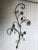 Wrought Iron Floral Garden Wall Decor For Sale - Image 9 of 11