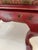 Vintage George II Style Red Chinoiserie Lacquer Bench / Upholstered Ottoman For Sale In West Palm - Image 6 of 15
