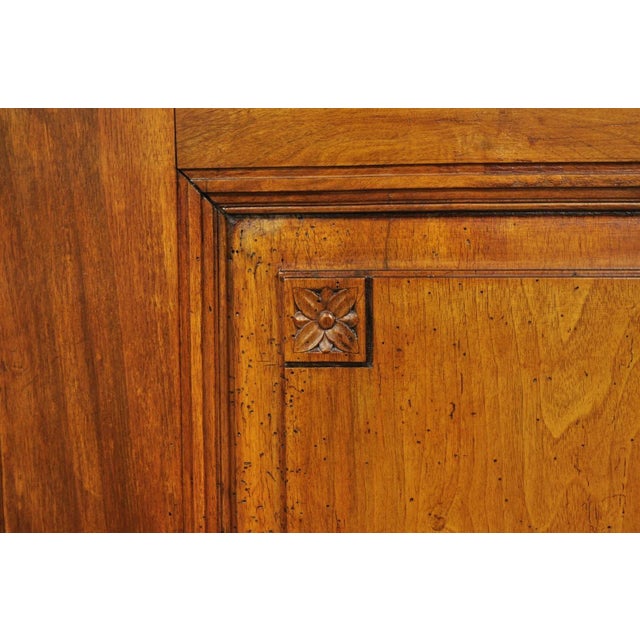 Antique French Country Louis XV Style Carved Walnut Cabinet Doors - A Pair For Sale - Image 13 of 17