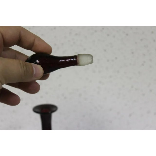 Early 20th Century Vintage Handblown Glass Decanter For Sale - Image 5 of 8