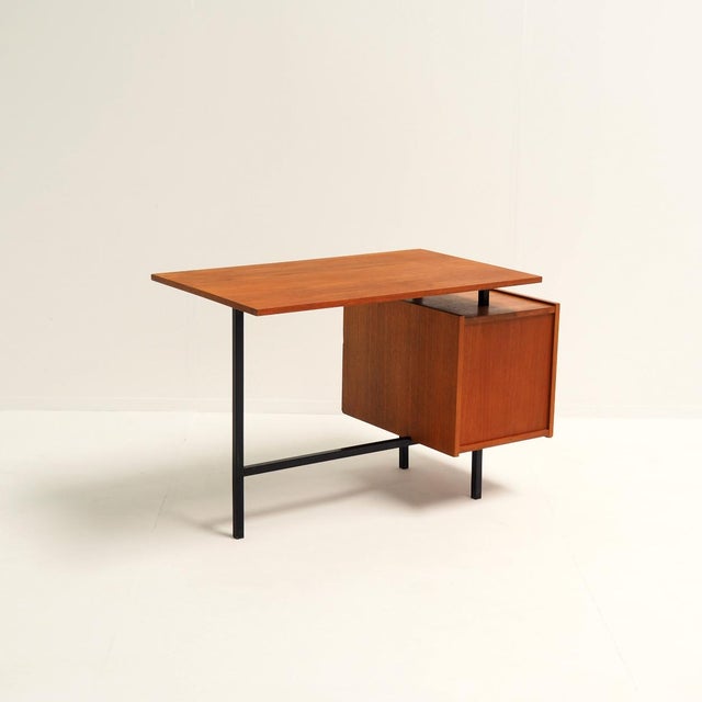 Wood Mid-Century Functionalism Dutch Desk by Pastoe, 1950s For Sale - Image 7 of 13