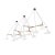 Mid-Century Modern Monumental Daniel Becker 'Emily 13' Chandelier in Matte White for Moss Objects For Sale - Image 3 of 12