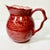 1990s Boho Chic Farmhouse Scalloped Handle Hand Painted Ceramic Pitcher. For Sale - Image 9 of 14