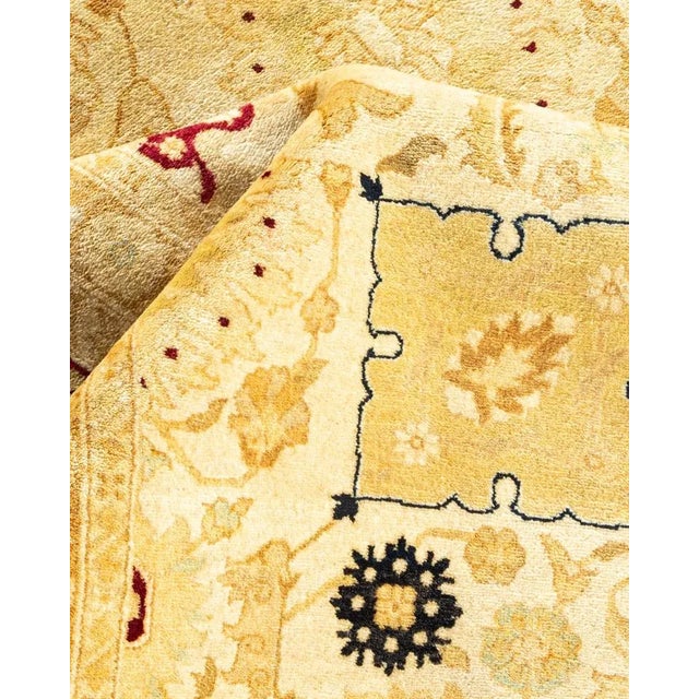 Textile Mogul, One-of-a-Kind Hand-Knotted Area Rug in Ivory, 8' 2" x 10' 2" For Sale - Image 7 of 8