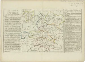 Antique Map of Austria by Clouet, 1787