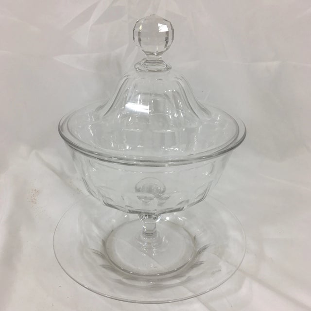 Glass St. Louis Crystal Bonbonier For Sale - Image 7 of 7