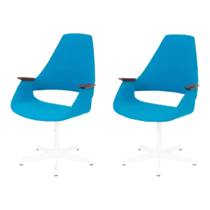 Pair of Vintage Mid Century Swivel Chairs by Arthur Umanoff