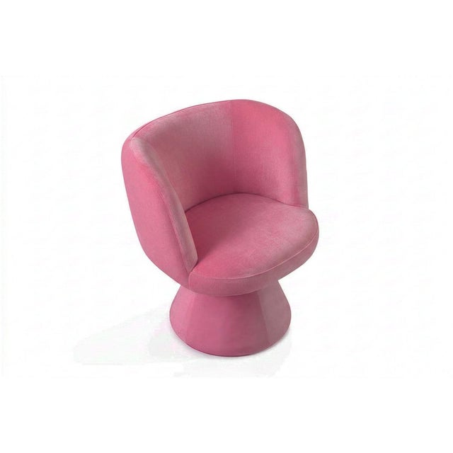 Not Yet Made - Made To Order Coraje Dining Chair in Pink Velvet from Moanne For Sale - Image 5 of 6