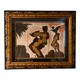 Framed Salvador Dalí “Animam Et Corpus Trado Pro Suita Biblia Sacra” Mixed Media Artwork For Sale