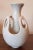 Ceramic Double Abstract Glazed White Pottery Vase For Sale - Image 7 of 7