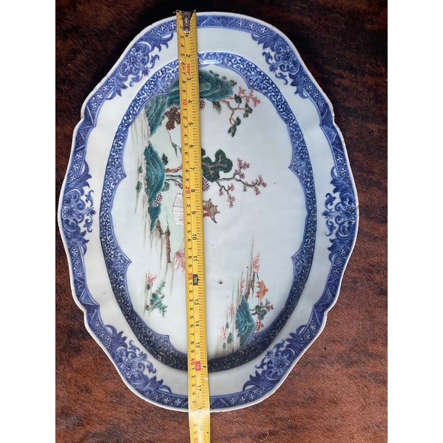 18th Century Qianlong Period Chinese Export Famille Rose Porcelain Charger or Platter For Sale - Image 11 of 11