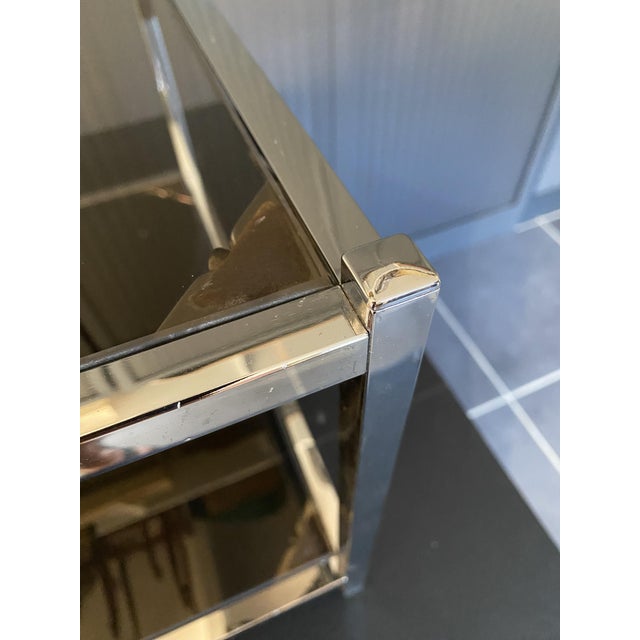 Vintage Bauhaus Coffee Table with Double Glass and Chrome Top, 1970s For Sale - Image 12 of 18
