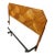 Geometric Split Reed & Bamboo King Bed Headboard (1970) For Sale