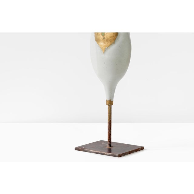 François Gueneau, French Figurative Sculpture, 20th Century, Porcelain & Metal For Sale - Image 9 of 10