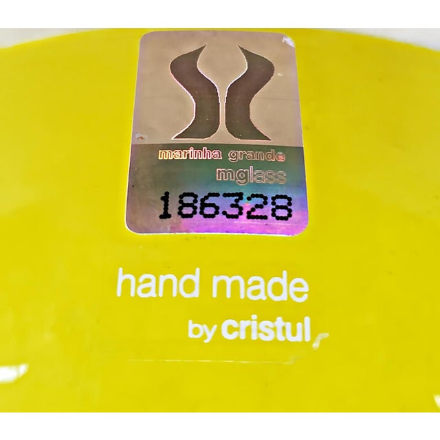 1980s Cristul Marinha Grande Blown Glass Candy Wrapper Bowl Chairish