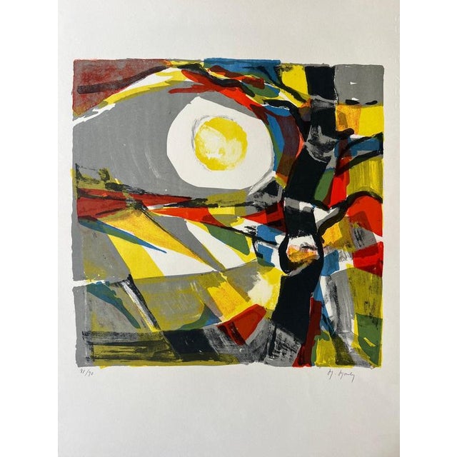 Marcel MOULY (1918-2008) The black tree Original lithograph on vellum, signed and numbered 81/90 in pencil Limited edition...