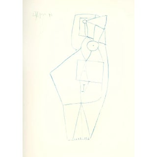 1980s Plate 12 Figure Pochoir After Pablo Picasso For Sale