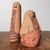 Mid-Century Modern Terracotta Kokeshi Dolls, Japan, 1960s, Set of 2 For Sale - Image 3 of 17