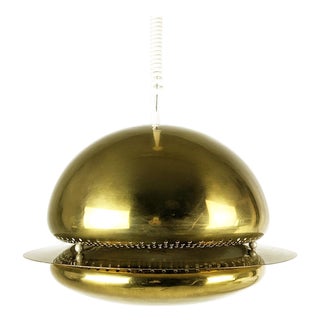 Brass and Optical Glass Nictea Pendant Lamp by Tobia and Afra Scarpa for Flos, 1971 For Sale