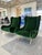 Mid-Century Modern Marco Zanuso Green Velvet Mohair "Senior" Lounge Chairs - A Pair For Sale - Image 3 of 16