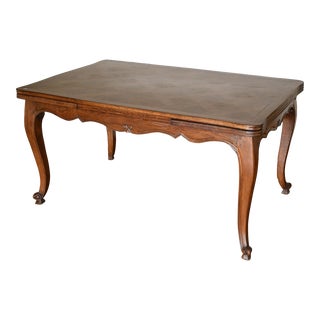 20th Century French Provincial Draw-Leaf Dining Table For Sale