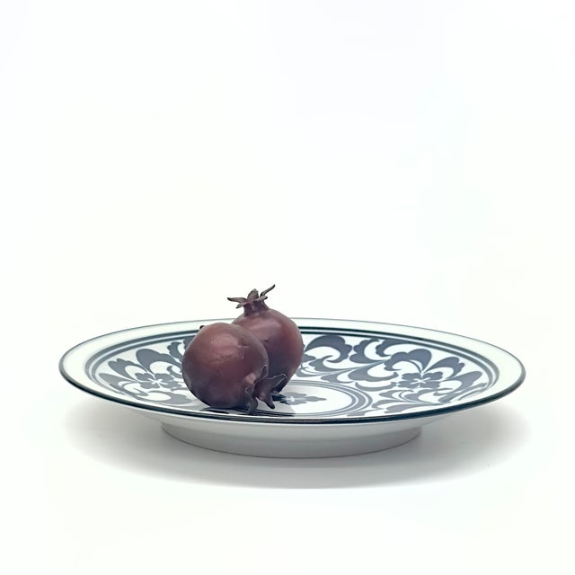 Mid-Century Modern Classic Blue and White Porcelain Serving Platter by Dansk For Sale - Image 3 of 9