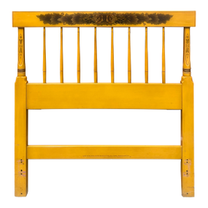 L. Hitchcock Decorated Twin Headboard
