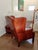 Elevate Your Space With This Stunning Vintage Dutch Cognac Colored Wingback Leather Club Chair For Sale In Raleigh - Image 6 of 12