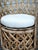 Gold Italian Bamboo and Rattan Lounge Chairs, 1960s, Set of 2 For Sale - Image 8 of 18