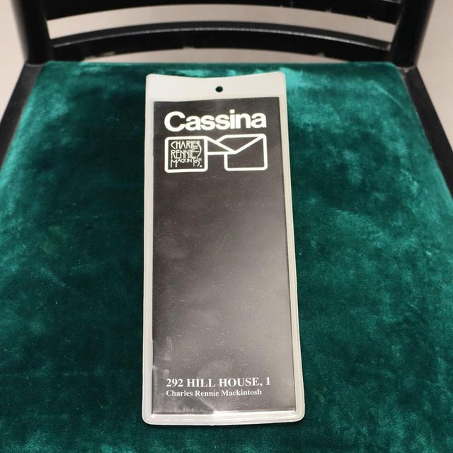 Hill House Chair attributed to Charles Rennie Mackintosh for Cassina, 1980s For Sale - Image 10 of 12