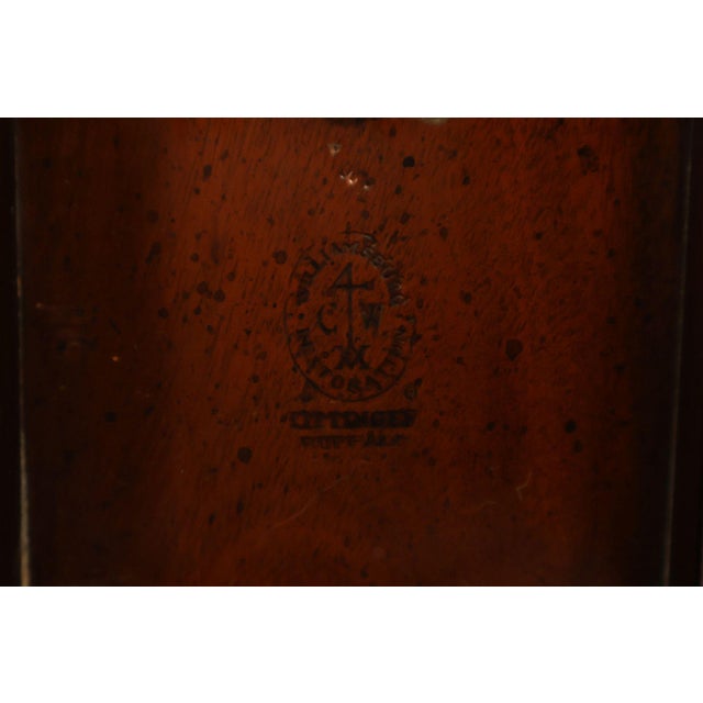 Kittinger Colonial Williamsburg Mahogany Oval Tilt Top Table For Sale - Image 18 of 18