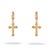 Gold Divine Spark Cross Gold Vermeil Earrings, A Pair For Sale - Image 8 of 8