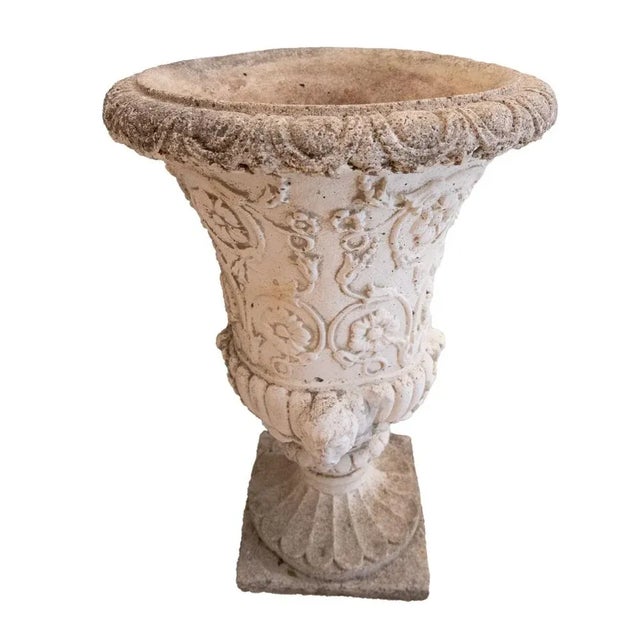 Baroque Vintage Stone Urns, 1970s, Set of 2 For Sale - Image 3 of 6