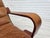Scandinavian Highback Lounge Chair in Leather and Bentwood, 1970s For Sale - Image 6 of 18