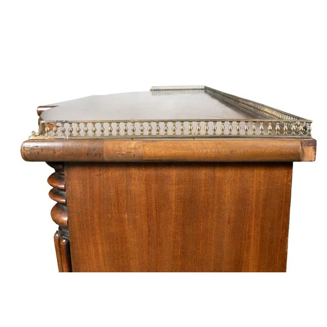 Regency Mahogany Bowfront Credenza For Sale - Image 11 of 12