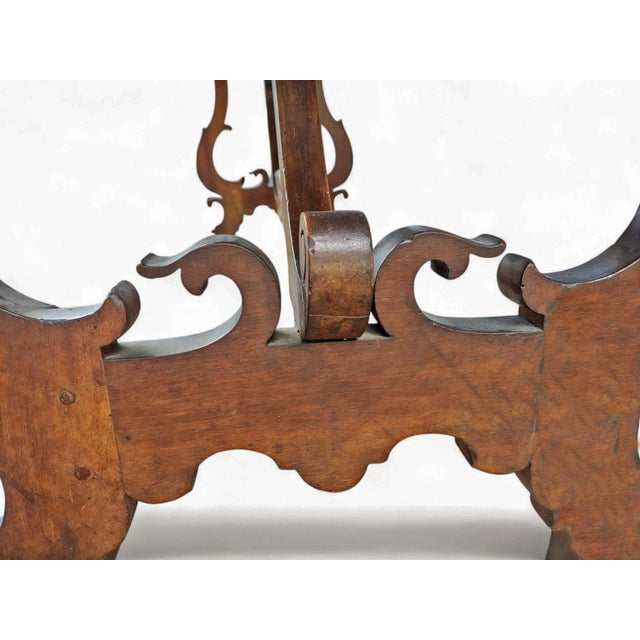 Fratino Table with Lyre-Shaped Legs For Sale - Image 9 of 18