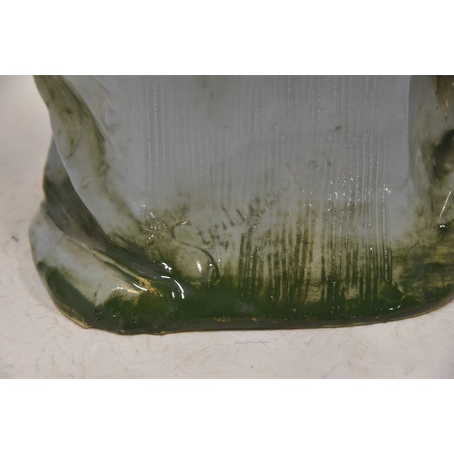 Early 20th Century Glazed Turn Tepltiz Amphora Bust of Woman For Sale - Image 13 of 14