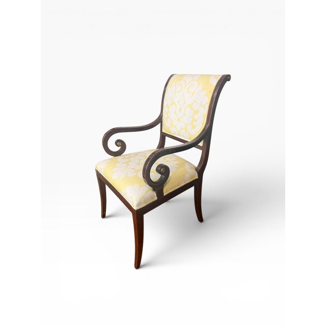 Neoclassical Set of 10 Kindel Neoclassical Mahogany Dining Chairs – 8 Side Chairs & 2 Armchairs For Sale - Image 3 of 18