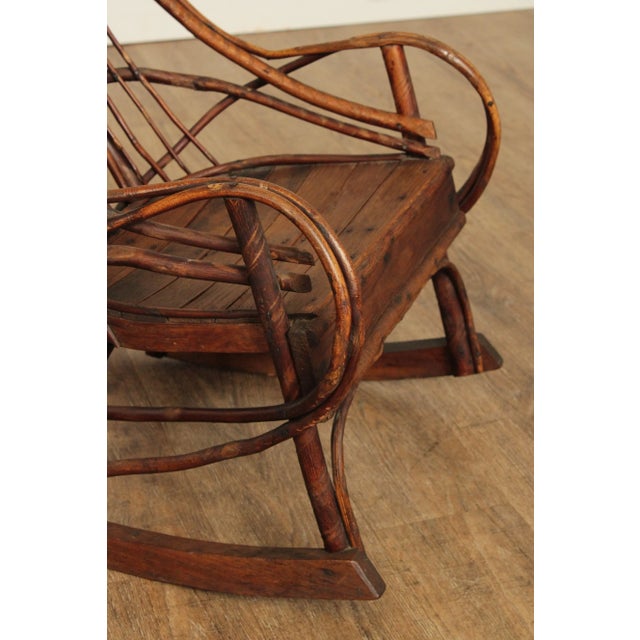 Antique Bentwood Children Rocking Chair For Sale - Image 11 of 13