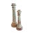 Sourced from a local South Florida estate, this pair of substantial terra-cotta candlesticks evokes the architectural...