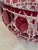 Glass ​Vintage Signed Fabergé Cranberry Cut-to-Clear Crystal "Russian Court" Bowl For Sale - Image 7 of 10