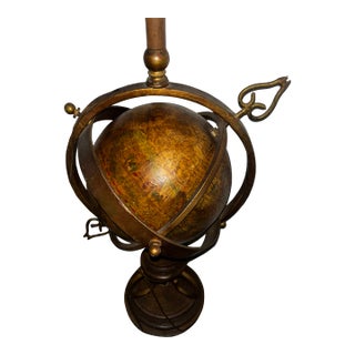 Vintage Armillary Sphere Lamp For Sale