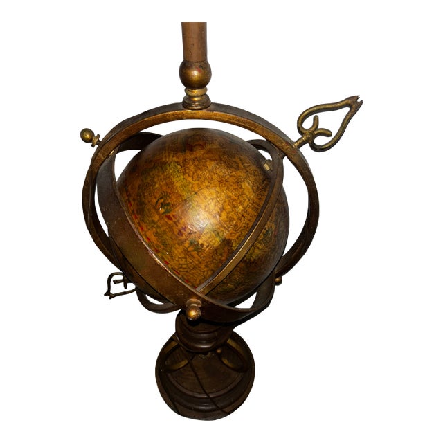 Vintage Armillary Sphere Lamp For Sale