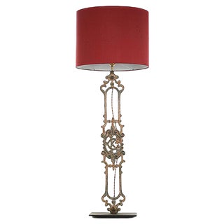 Cast Iron Balustrade Lamp For Sale