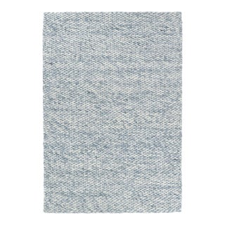 Dash & Albert by Annie Selke Loggia Sky Woven Wool Rug, 7' 6" x 9' 6" For Sale